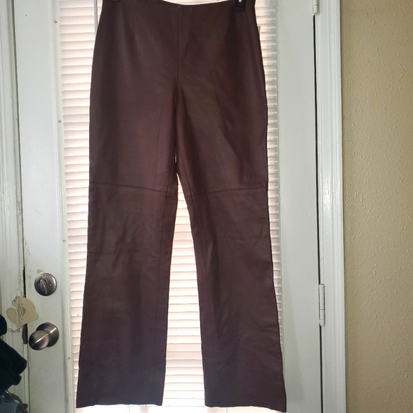 Alberto Makali Womens Leather Pants 10 - Picture 1 of 11